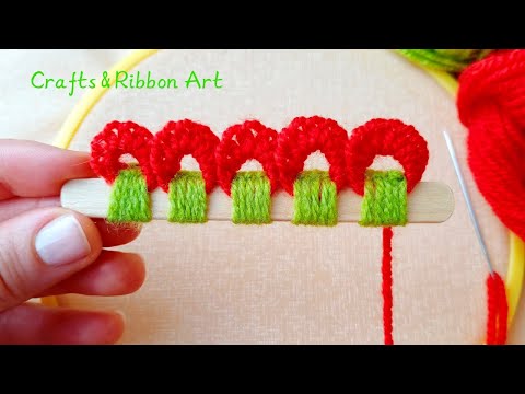 Видео: Какой Милый 🌺🌟 Потрясающая Идея Использовать Палочку от Мороженного для Создания Красивого Цветка