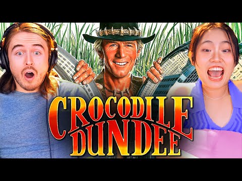Видео: **ШОКИРУЮЩЕ или УМОРИТЕЛЬНО?!** «Крокодил Данди» (1986) Реакция: СМОТРЮ ВПЕРВЫЕ