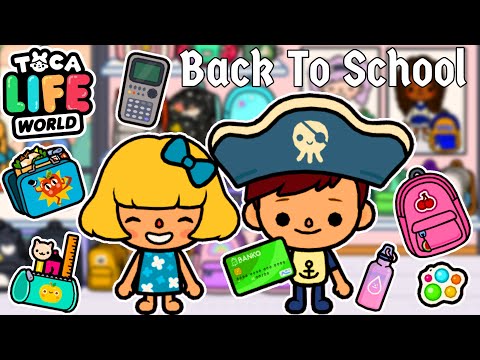 Видео: ПОКУПКИ К ШКОЛЕ! 🏫 BACK TO SCHOOL ✂️📐Toca Boca Life World