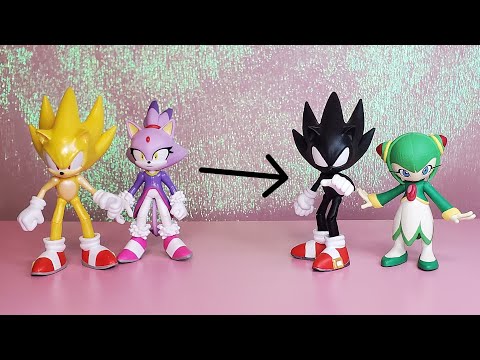 Видео: Фигурки Sonic X Cosmo и Dark Sonic Jakks Pacific Custom