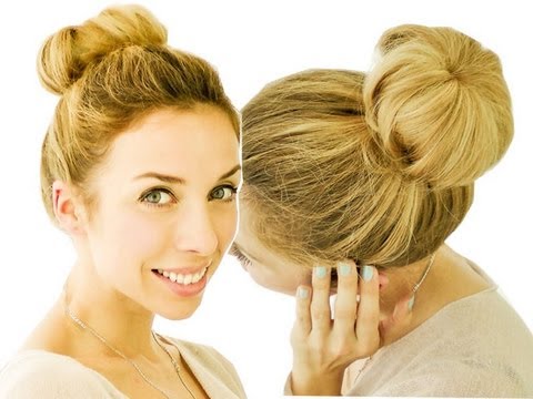 Видео: ПЫШНЫЙ Пучок с НОСКОМ. БЫСТРАЯ причёска