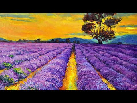 Видео: Прямой эфир Мастер-класса по рисованию "Лавандовое поле" 03.04. в 18:00 #ART_LSV - ЭТОХУДОЖНИКИ
