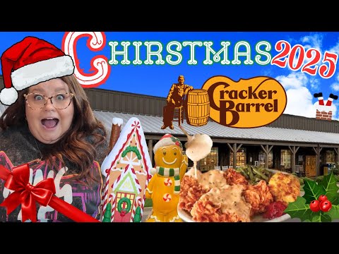 Видео: Cracker Barrel НОВОЕ праздничное меню и рождественский декор 2025 года!