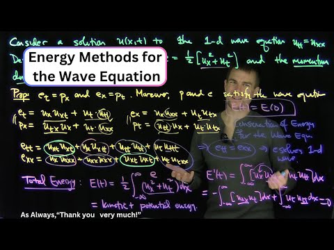 Видео: Энергетические методы для волнового уравнения