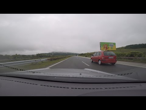 Видео: Driving on Hemus Highway, Bulgaria - Автомагистрала Хемус, България Part 1