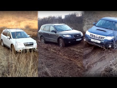Видео: Forester, Santa Fe, S-edition, НиваЛэнд