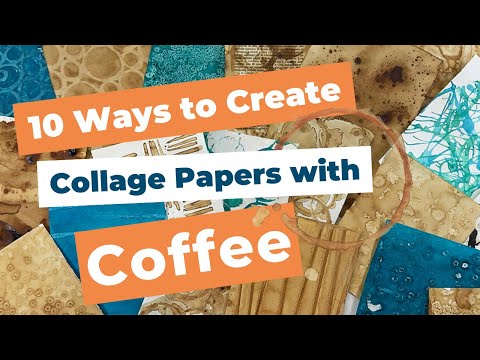 Видео: 10 уникальных способов создания коллажей на бумаге с кофейными пятнами
