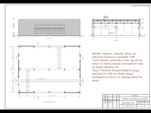 Видео: Лекція № 2. Правила оформлення креслень. Промислова будівля - Арматурний цех..