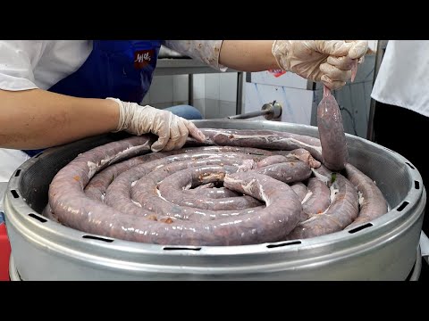 Видео: корейские традиционные домашние колбаски решений - корейская еда