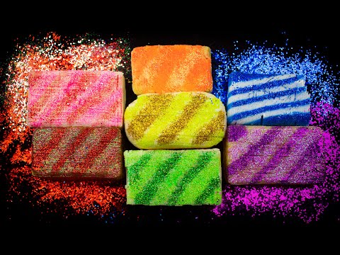 Видео: Мыло АСМР🧼. Набор мыльных кубиков. Полосатый хруст🤤.