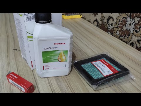 Видео: Комплект для ТО газонокосилки HONDA