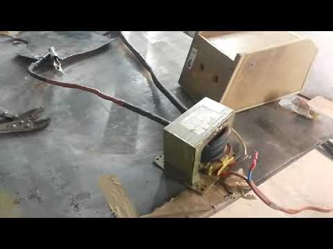 Видео: Споттер из микроволновки.1 трансформатор.