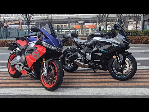 Видео: Aprilia RS 660 против CFMOTO 675SR-R | Dragy | 0-100 км/ч | Английский |