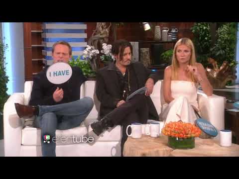 Видео: Джонни Депп, Гвинет Пэлтроу и Пол Беттани играют в "Я никогда не..."