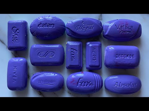 Видео: ASMR SOAP| Cutting colored soaр | Soap Carving| Резка крашенного мыла