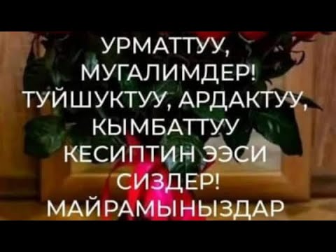 Видео: Мугалимдер күнүнө карата окуучулардан каалоо тилектер