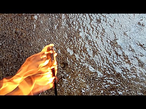 Видео: Лак из пенопласта красим бетонный пол