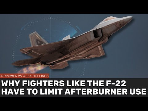 Видео: Почему F-22 может использовать форсаж только несколько минут