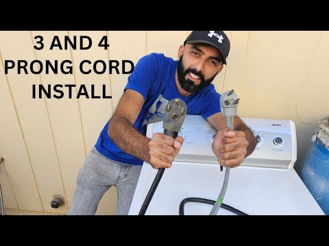 Видео: Как установить шнур сушилки с 3 или 4 контактами!