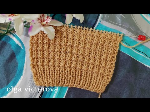 Видео: ДВУХСТОРОННИЙ РЕЛЬЕФНЫЙ УЗОР СПИЦАМИ 1064 Узоры спицами KNITTING PATTERN