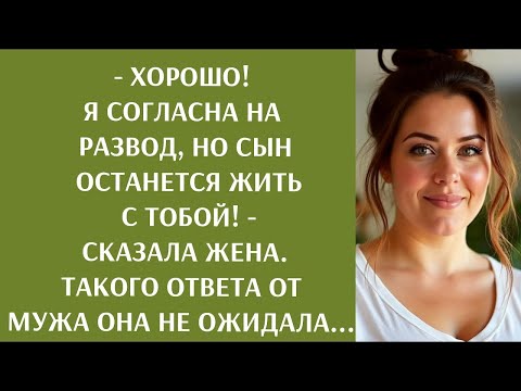 Видео: Развод  Я согласна, но сын останется жить с тобой,  сказала жена  Ответ мужа её шокировал
