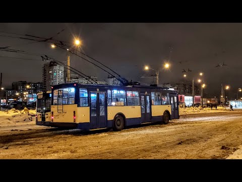 Видео: Троллейбус, маршрут №39 ВМЗ-5298-22 б.1796 (31.12.2021) Санкт-Петербург