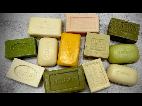Видео: Dry soap cutting DALAN 💚🤍🧡/ Резка сухого мыла DALAN / ASMR