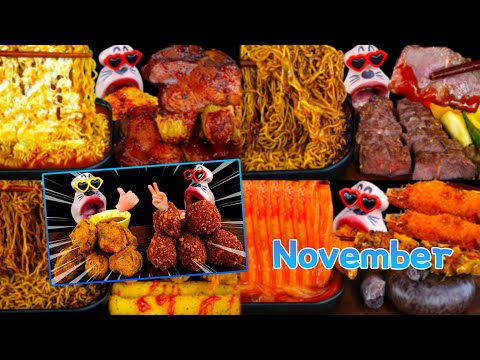 Видео: ASMR MUKBANG :) Коллекция популярных видео с мукбангом за ноябрь!