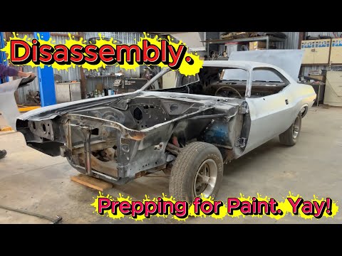 Видео: Разбираем Challenger 70 для пескоструйной обработки — готовимся к покраске!!