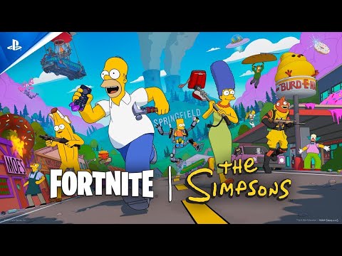Видео: Fortnite THE SIMPSONS можно пати стрим
