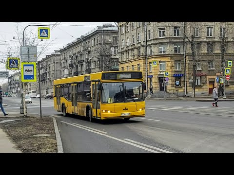 Видео: Автобус, маршрут №111 МАЗ-103.465 б.330 (19.03.2022) Санкт-Петербург