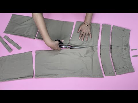 Видео: [DIY] Брюки, которые нельзя носить, становятся предметом роскоши.
