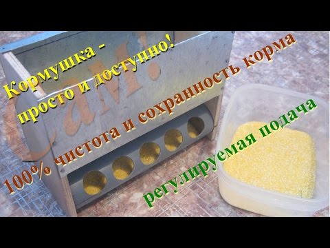 Видео: Самодельная бункерная кормушка для цыплят