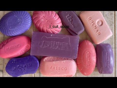 Видео: ASMR cutting dry soap/soap carving/relax video/резка сухого мыла