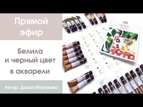 Видео: Прямой эфир: Обзор акварели Mijello Mission Gold
