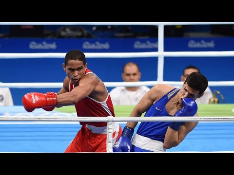 Видео: Рио-2016. 1/4 Финал. Данияр Елеусинов (KAZ) 🇰🇿 🆚 🇻🇪 (VEN) Габриэль Маэстре -69кг.