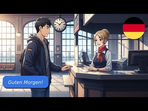 Видео: 10 простых диалогов на немецком языке A1 A2 На вокзале