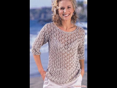 Видео: ВЯЖЕМ ВЕСЕННЕ-ЛЕТНИЙ ДЖЕМПЕР (на одном дыхании) Мастер класс;))