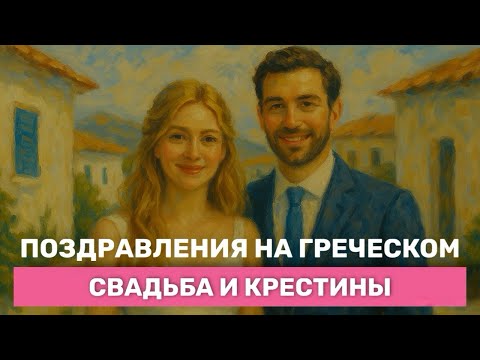Видео: Поздравления на свадьбу и с Крестинами на греческом.