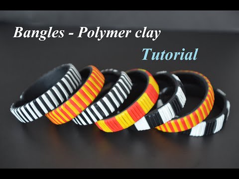 Видео: new bangles polymer clay tutorial FIMO Armreifen браслеты из полимерной глины DIY bracelet idea