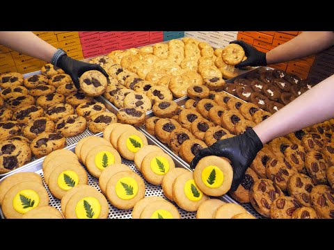 Видео: Как приготовить мягкое и жевательное печенье — Корейская пекарня