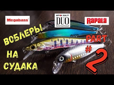 Видео: МОИ НОВИНКИ)))ВОБЛЕРЫ на СУДАКА)))Megabass DUO Rapala)))Копии с AliExpress)))