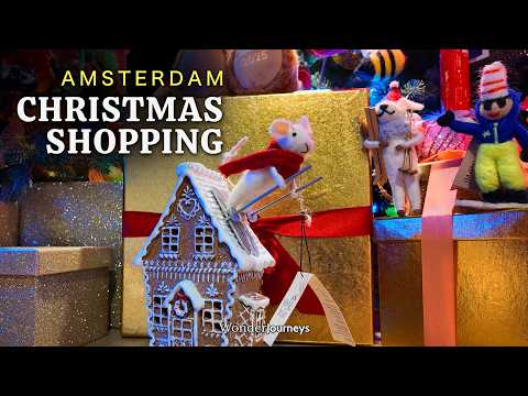 Видео: Амстердам готовится к Рождеству 🎄 Покупки в универмаге Bijenkorf 🎅