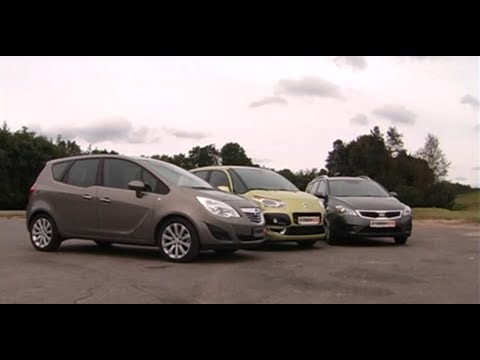 Видео: Минивэн выбор Opel Meriva, Kia Ceed SW, Citroen C3 Picasso сравнение тест-драйв Автопанорама