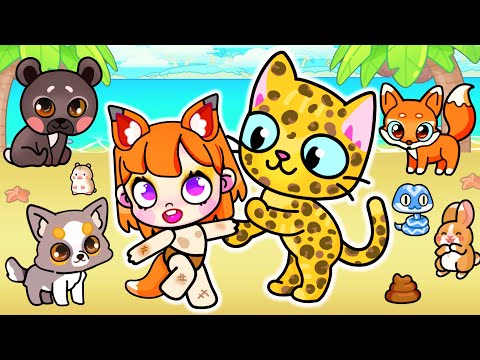 Видео: Меня Удочерили Дикие Животные на Новом Острове в Аватар Ворлд | Toca Life World