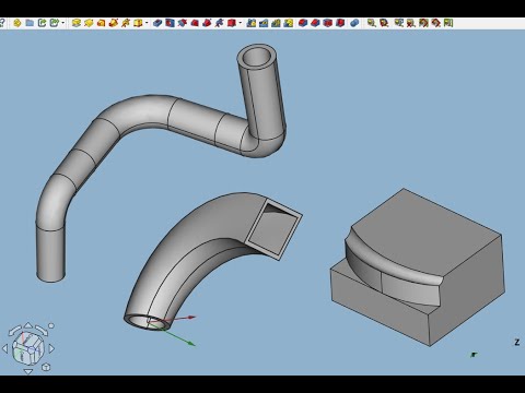 Видео: FreeCAD.#17. "Аддитивный профиль по траектории".  "Создать новую под-объектную связывающую форму"
