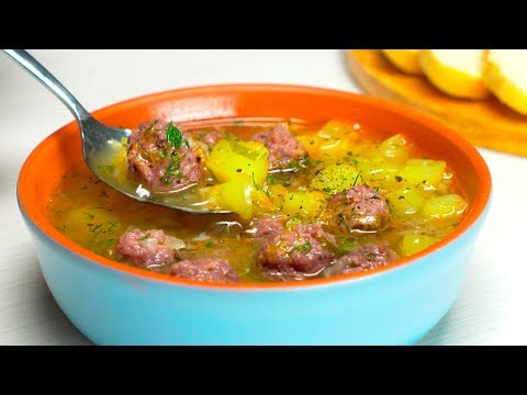 Видео: Вкусный СУП С ФРИКАДЕЛЬКАМИ за 30 минут. Рецепт от Всегда Вкусно!