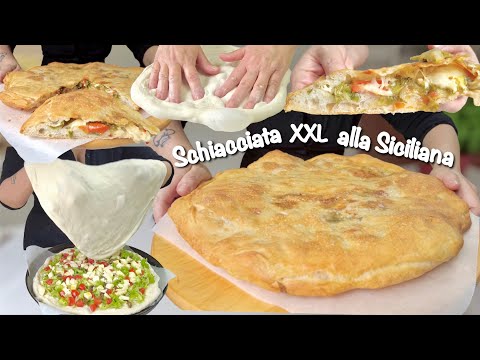 Видео: ИЗМЕЛЬЧЕННАЯ ФОКАЧЧА XXL СИЦИЛИЙСКАЯ Хрустящая! 🍕 1000 пузырчатого теста 🍕