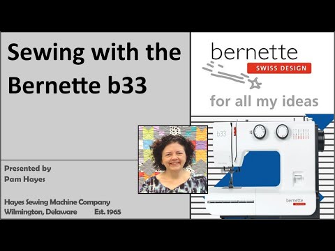 Видео: Шитье на швейной машине Bernette b33