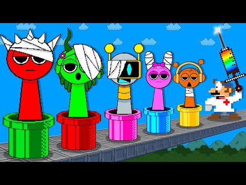 Видео: Доктор Марио спасает команду INCREDIBOX SPRUNKI в больнице | Игровая анимация